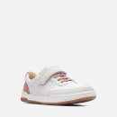 Clarks Kids' Fawn Hero Trainers - White/Pink