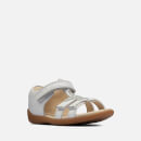 Clarks Toddler Zora Summer Sandals - White Leather