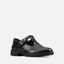 Clarks Youth Dempster Bar School Shoes - Black Leather - UK 3 Kids