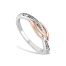 Clogau Eternal Love Affinity Stacking Ring - Sterling Silver/Gold