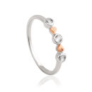 Tree of Life Clover Ring - Sterling Silver/Gold