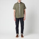 Farah Men's Wolstencroft Ripstop Short Sleeve Shirt - Vintage Green