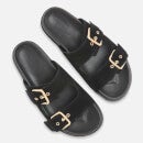 Whistles Women's Bodie Double Buckle Slide Sandals - Black - UK 3