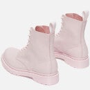 Dr. Martens Women's 1460 Pascal Mono Virginia Leather 8-Eye Boots - Chalk Pink - UK 7