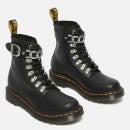Dr. Martens Women's 1460 Pascal Chain Leather 8-Eye Boots - Black - UK 3