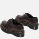Dr. Martens Women's 1461 Quad Polished Smooth Leather 3-Eye Shoes - Burgundy - UK 6