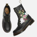 Dr. Martens Women's 1490 Bloom Leather 10-Eye Boots - Black - UK 3