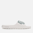 Lacoste Men's Croco 2.0 0721 2 Slide Sandals - White/Dark Green - UK 7