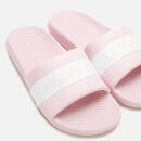 Lacoste Women's Croco Slide 0722 1 Sandals - Light Pink/White - UK 3