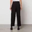 Ganni Women's Drapey Structure Trousers - Black - EU 34/UK 6