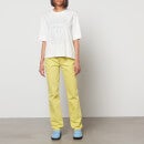 Ganni Women's Overdyed Bleach Denim Jeans - Blazing Yellow - W26