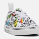 Vans X Crayola Toddlers' Authentic DIY Sketch Your Way Trainers - Chex/Cherries - UK 5 Toddler
