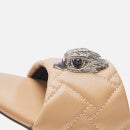 Kurt Geiger London Women's Kensington Leather Flat Sandals - Camel