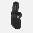 Kurt Geiger London Women's Kensington Leather Toe Post Sandals - Black - UK 3