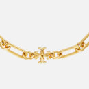 Tory Burch Women's Roxanne Chain Short Necklace - Rolled Tory Gold