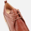 Clarks Eden Mid Lace Brogues - Dark Tan Leather