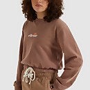 Bauchfreies Sweatshirt Popsy Braun für Damen