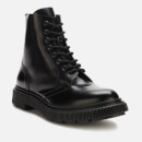 Adieu Men's Type 165 Leather Lace Up Boots - Black - UK 7