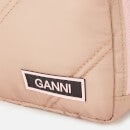 Ganni Women's Quilted Recycled Tech Bag - Tannin