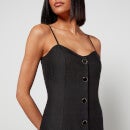 Whistles Women's Ava Linen Button Through Midi Dress - Black - UK 6