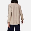 Whistles Women's Jade Tailored Linen Blazer - Stone - UK 10