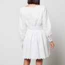 MICHAEL Michael Kors Women's Palm Eyelet Fit Flare Dress - White - XS