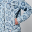Guess Originals Women's Go Lora Oversize Denim Jacket - Floral Print - XS