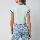 Guess Originals Women's Go Ss Cropped Ringer T-Shirt - Soft Jade - S