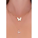 Butterfly Charm Necklace Set