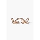 Butterfly Stud & Hoop Earring Set