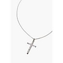 Rhinestone Cross Pendant Necklace