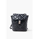 Quilted Faux Leather Backpack