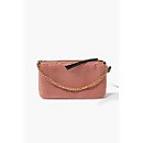 Faux Shearling Chain Shoulder Bag