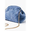 Plush Curb-Chain Shoulder Bag