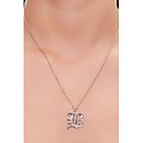 Initial Pendant Chain Necklace