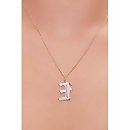 Initial Pendant Chain Necklace