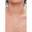 Initial Pendant Chain Necklace