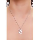 Initial Pendant Chain Necklace