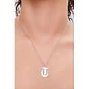 Initial Pendant Chain Necklace