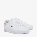 Lacoste Kids' Powercourt 0721 Trainers - White/Pink