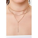 Faux Gem Layered Choker Necklace
