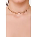 Faux Crystal Chain Necklace