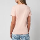 Guess Women's Short Sleeve Crewneck Icon T-Shirt - Peach Creme - XS