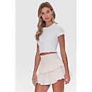 Tiered Ruffle Mini Skirt