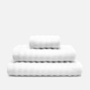 ESPA Ribbed Wave Hand Towel - White - 50 x 70cm