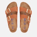 Birkenstock Women's Arizona Slim Fit Sfb Suede Double Strap Sandals - Pecan - EU 37/UK 4.5