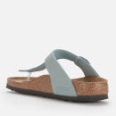 Birkenstock Women's Gizeh Slim Fit Sfb Suede Toe Post Sandals - Faded Aqua - EU 36/UK 3.5