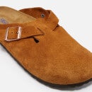 Birkenstock Boston Slim Fit Leather Suede Mules - EU 38/UK 5