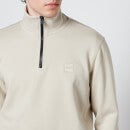 BOSS Casual Men's Zetrust Half-Zip Sweatshirt - Light Beige - S