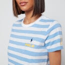 Polo Ralph Lauren Women's Stripe Short Sleeve T-Shirt - Blue/White Stripe - S